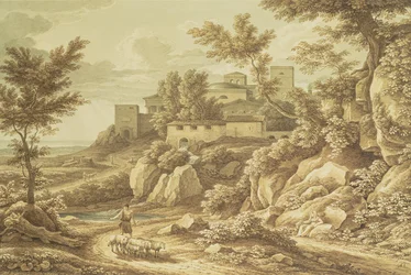 Classical Landscape with Shepherd, 1828